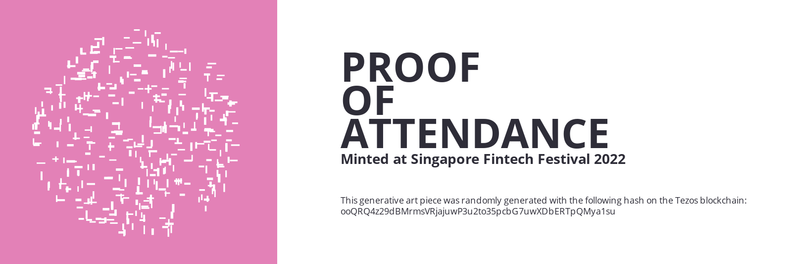 SFF2022 Proof of Attendance Token #2310 static token preview