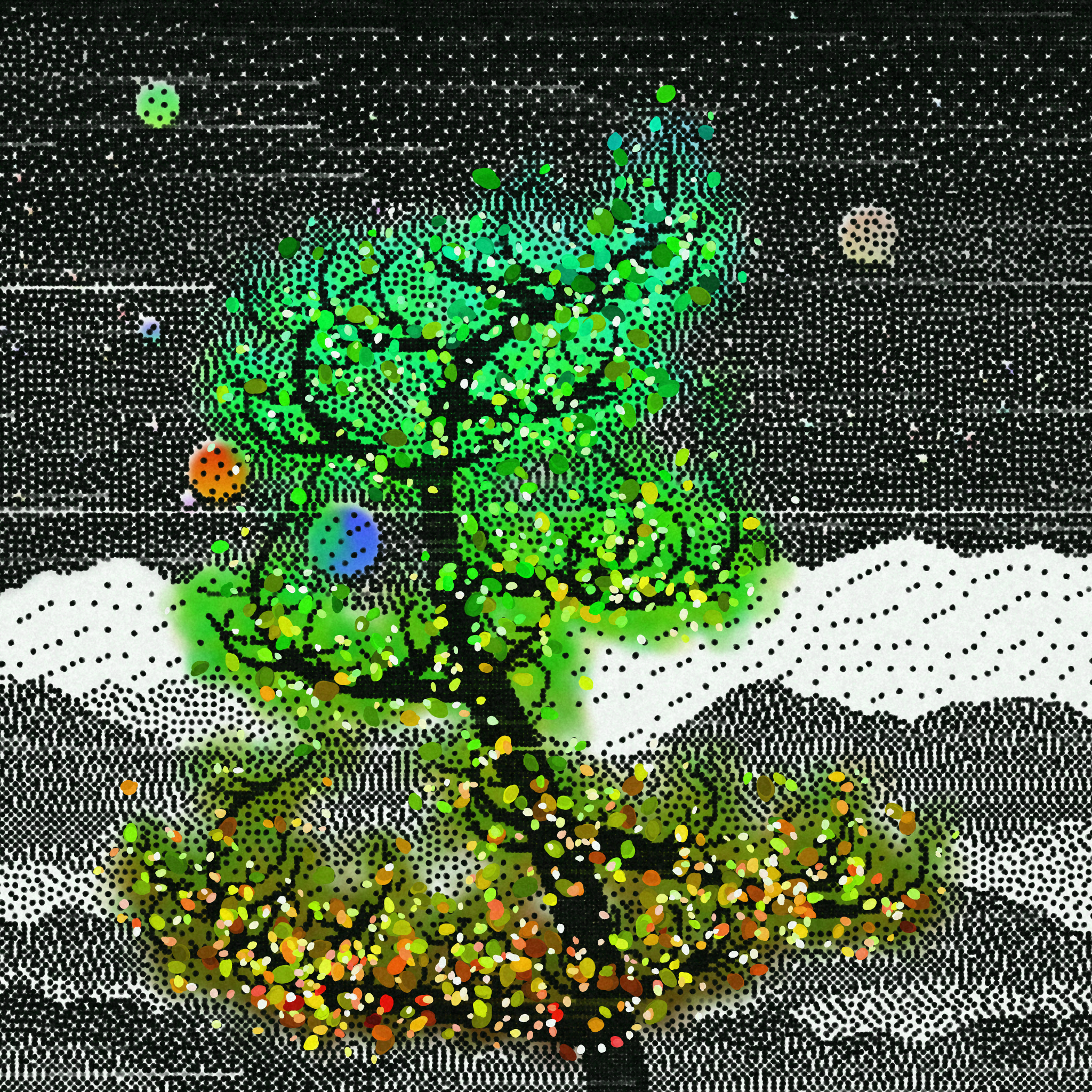 Dithered Branches #242 static NFT preview