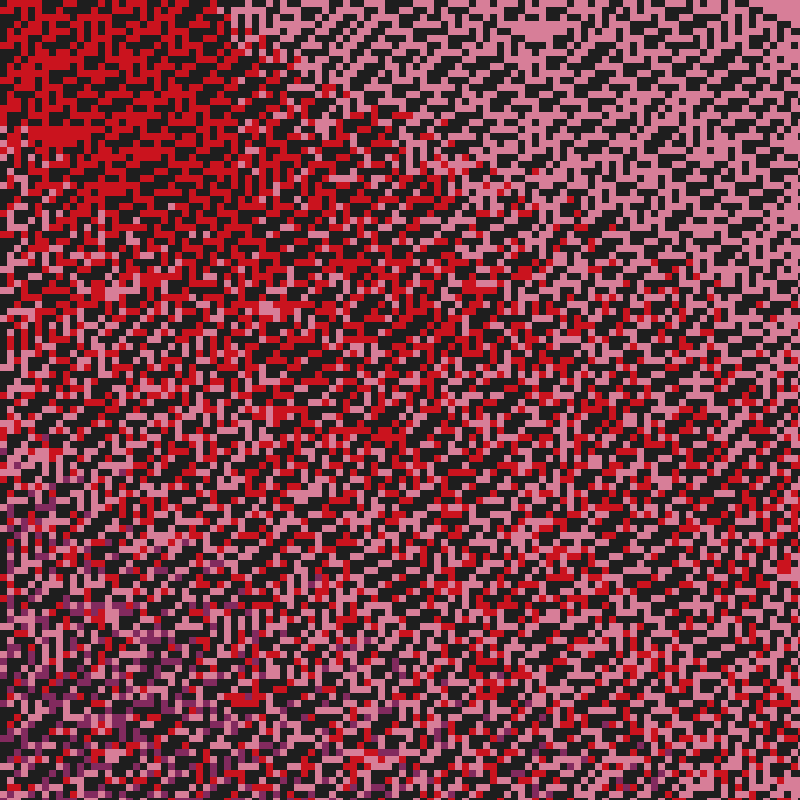 Colored Elementary Cellular Automaton #183 static NFT preview