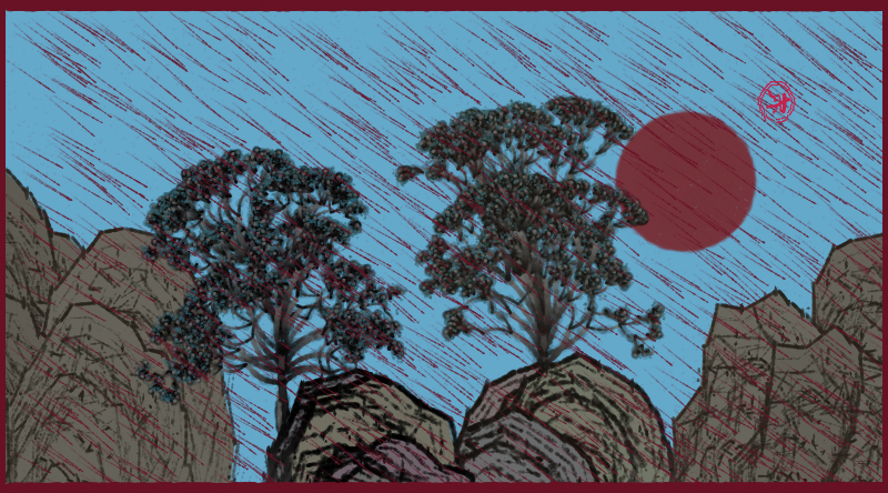 Bloom in the rain #87 static NFT preview