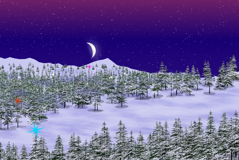 Evergreen Lights #167 static NFT preview