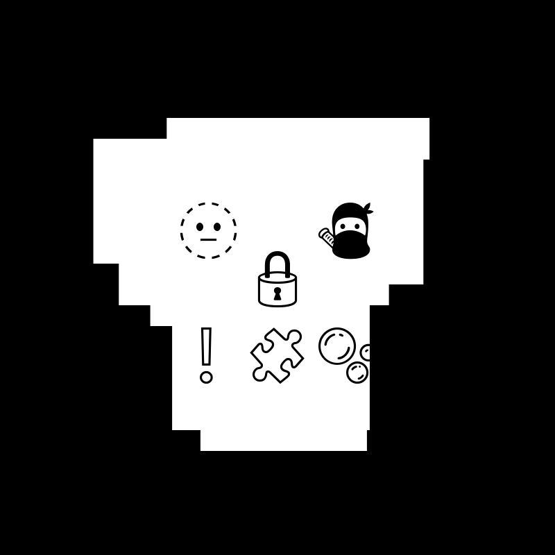NotSkull(B&W) #8 static token preview