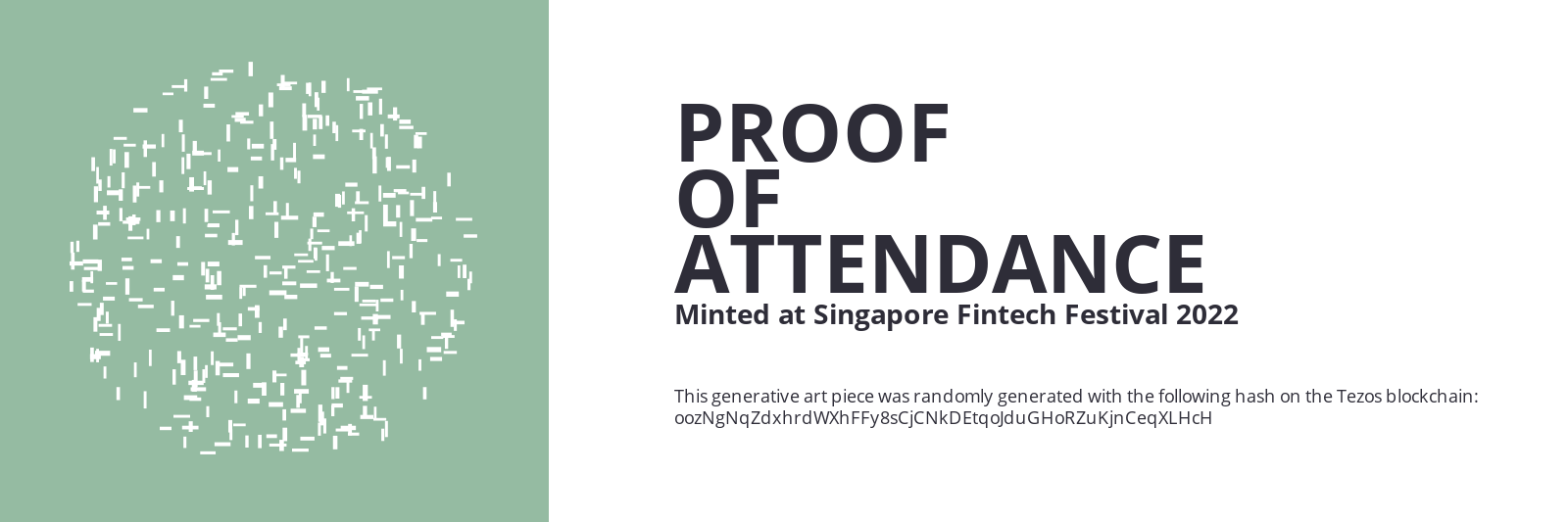 SFF2022 Proof of Attendance Token #953 static token preview