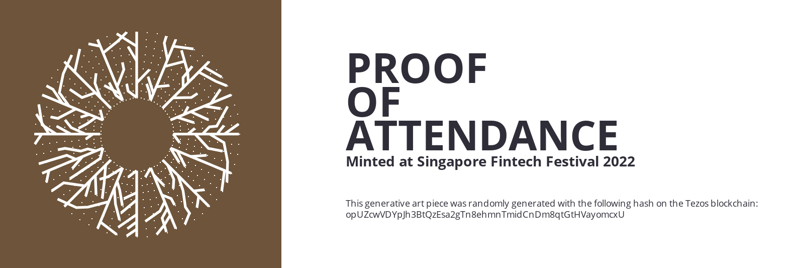 SFF2022 Proof of Attendance Token #1393 static token preview