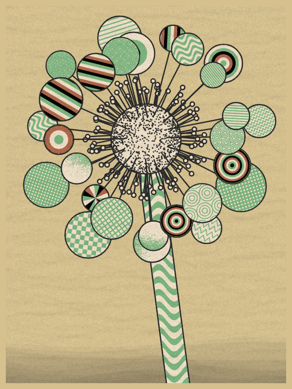 Abstract Dandelion #38 static NFT preview