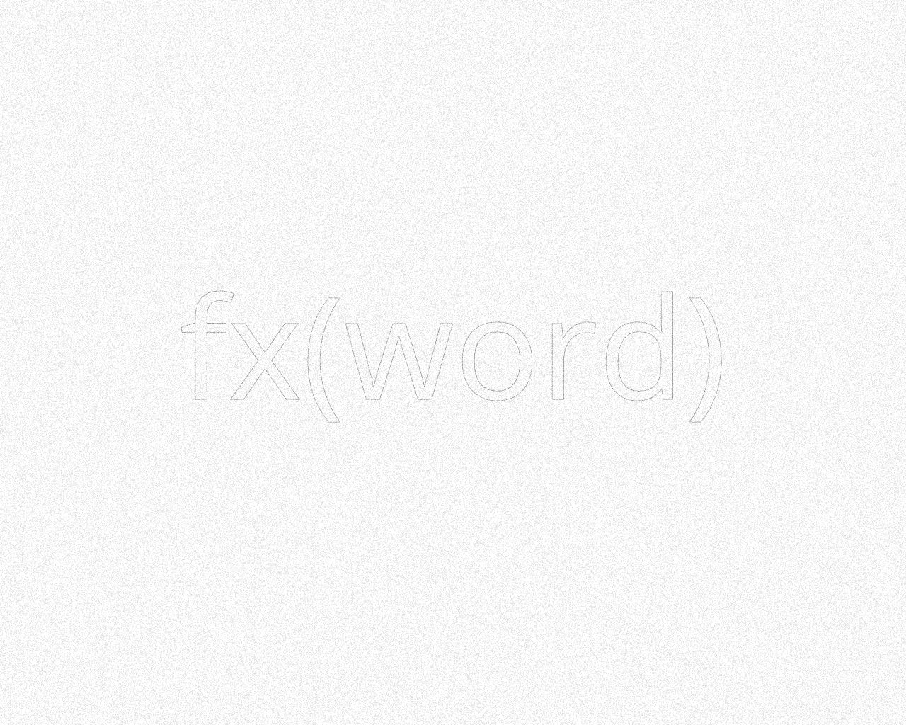 fx(word) #59 static token preview