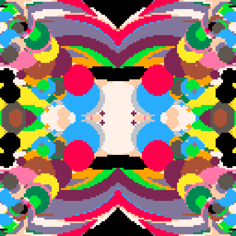 Rapid Psychedelic Inkblot Test Generator #55 static NFT preview
