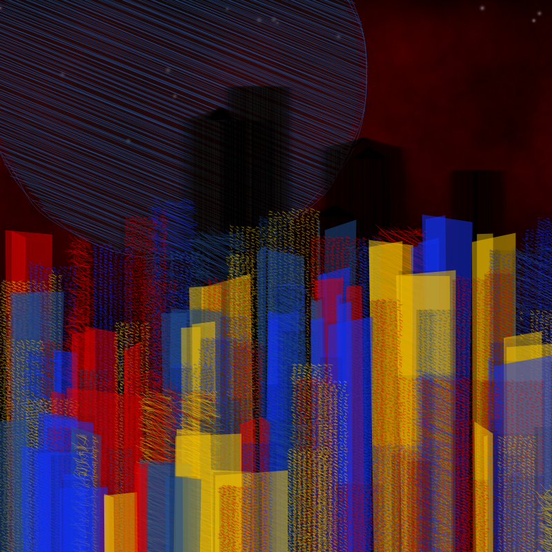 hastily-drawn cityscape sketch #82 static NFT preview