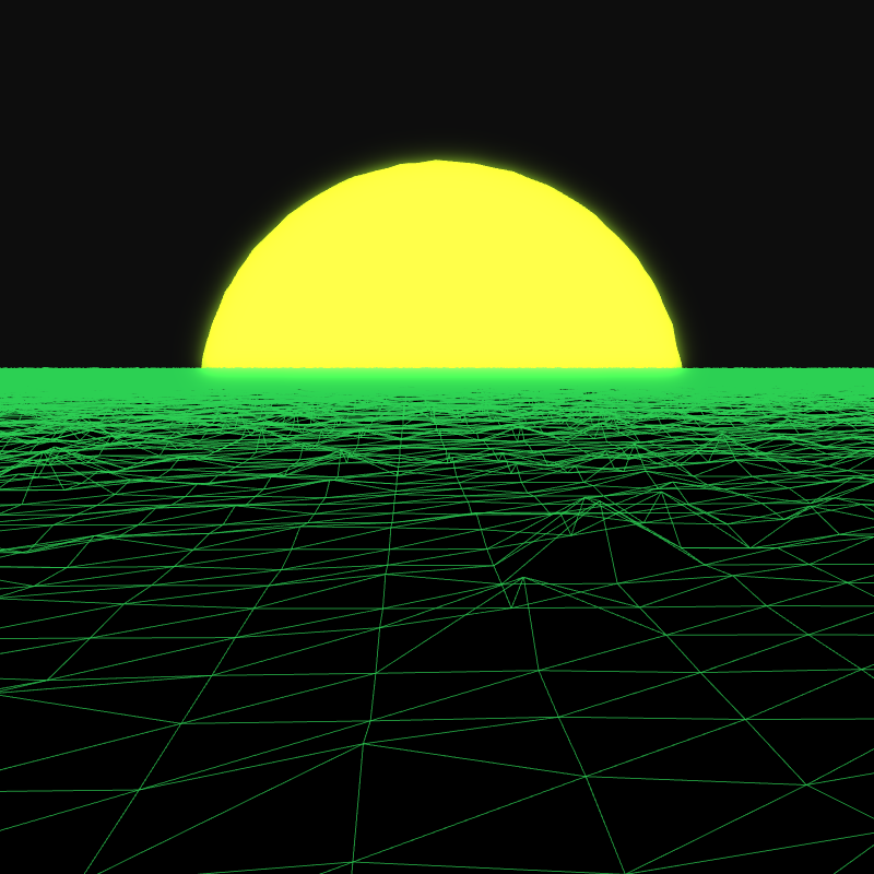 Generative Retrowave Field #121 static token preview