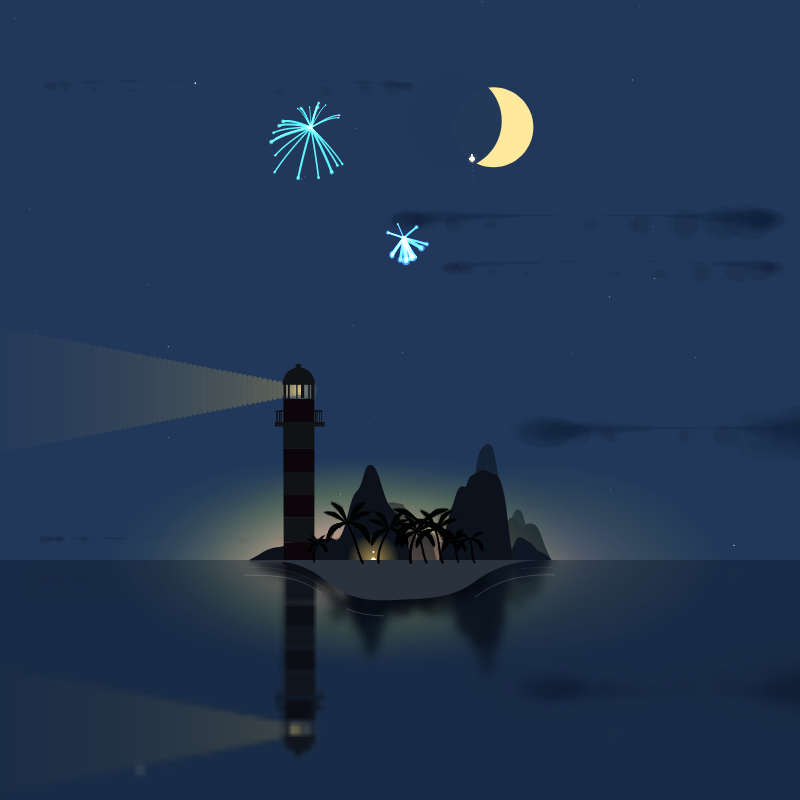 Fireworks Island #2 static token preview