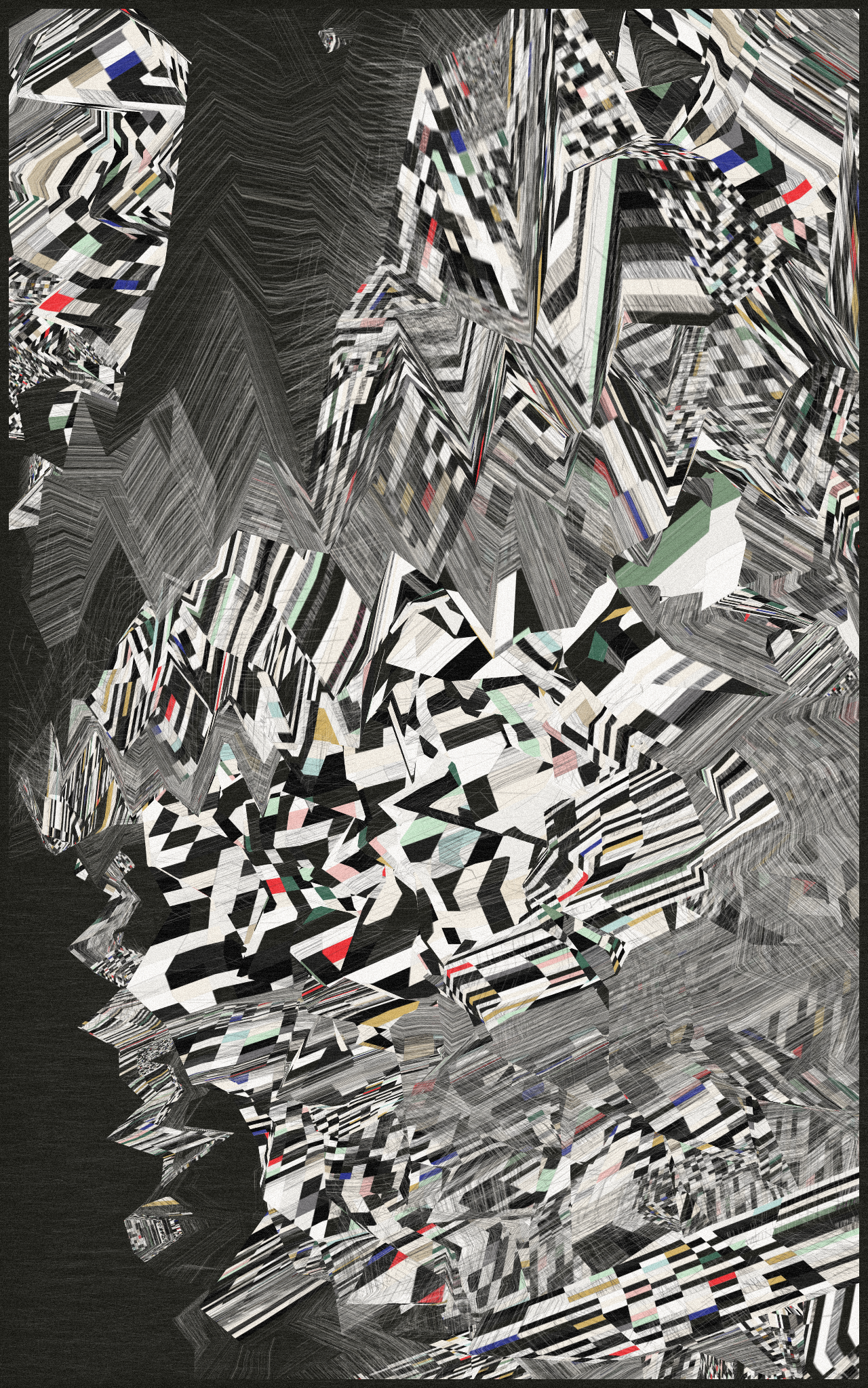 5-grid Compression #66 static NFT preview