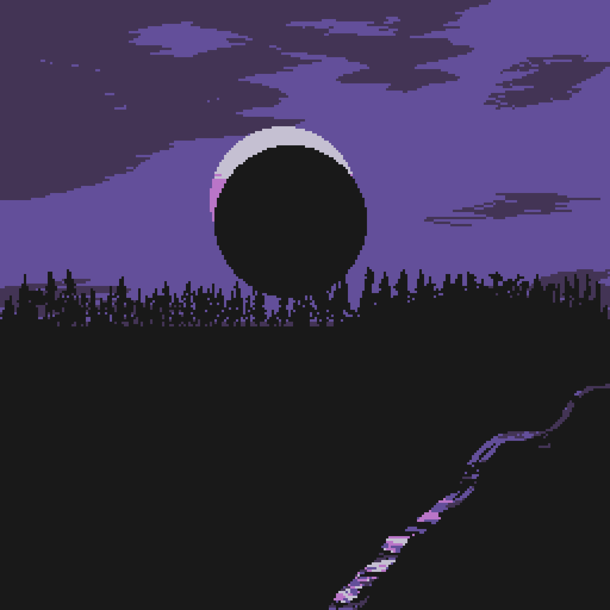 Pixel Sunset #75 static NFT preview