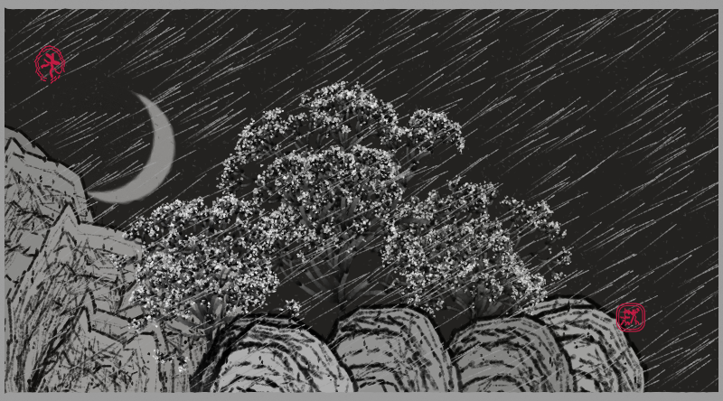 Bloom in the rain #41 static token preview