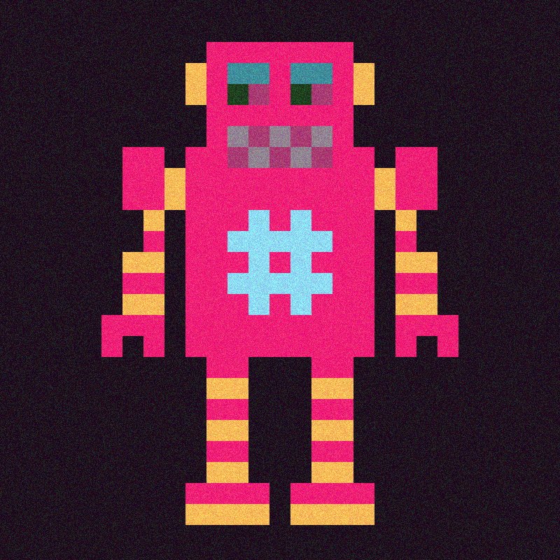 Pixelbots #81 static NFT preview