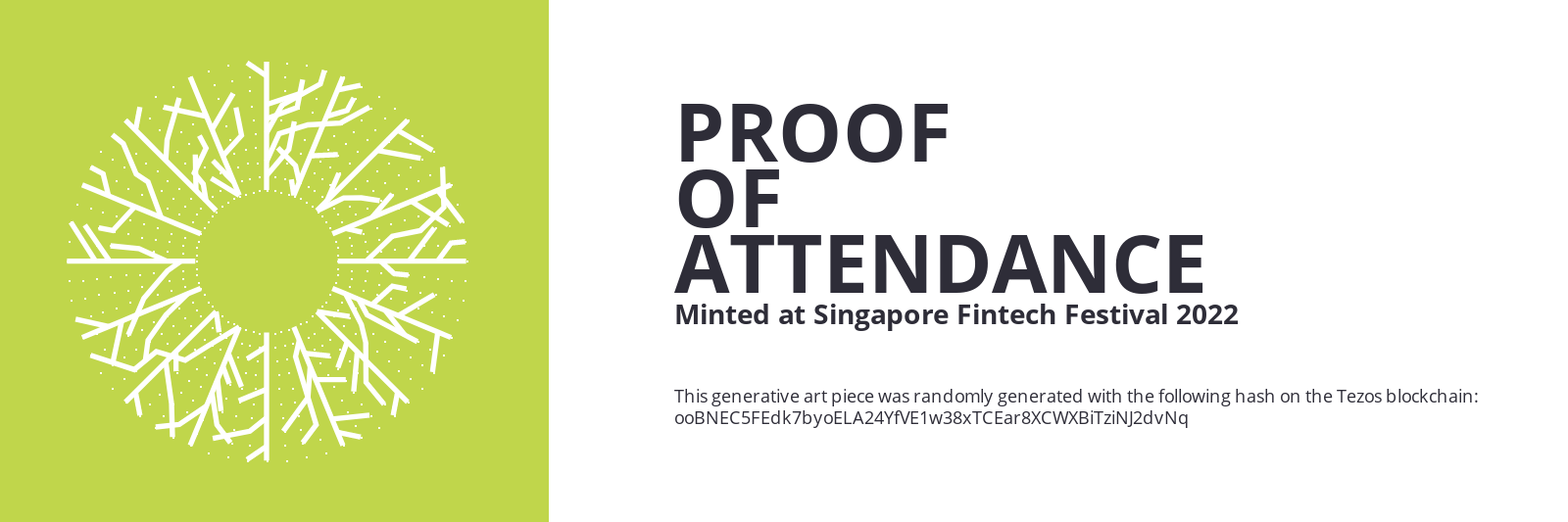 SFF2022 Proof of Attendance Token #9 static token preview