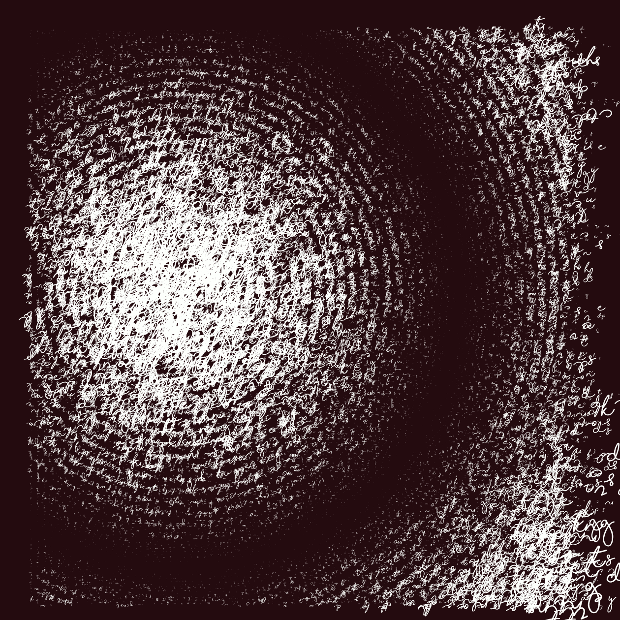 Asemic Writing 1o1 #115 static token preview