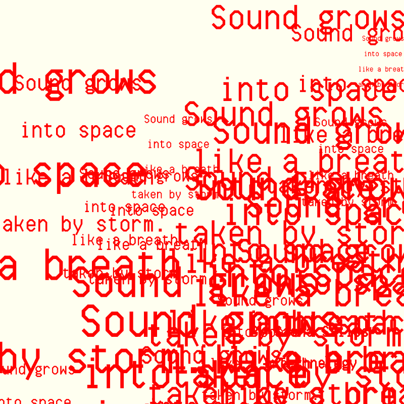 SOUND GROWS INTO SPACE #101 static token preview