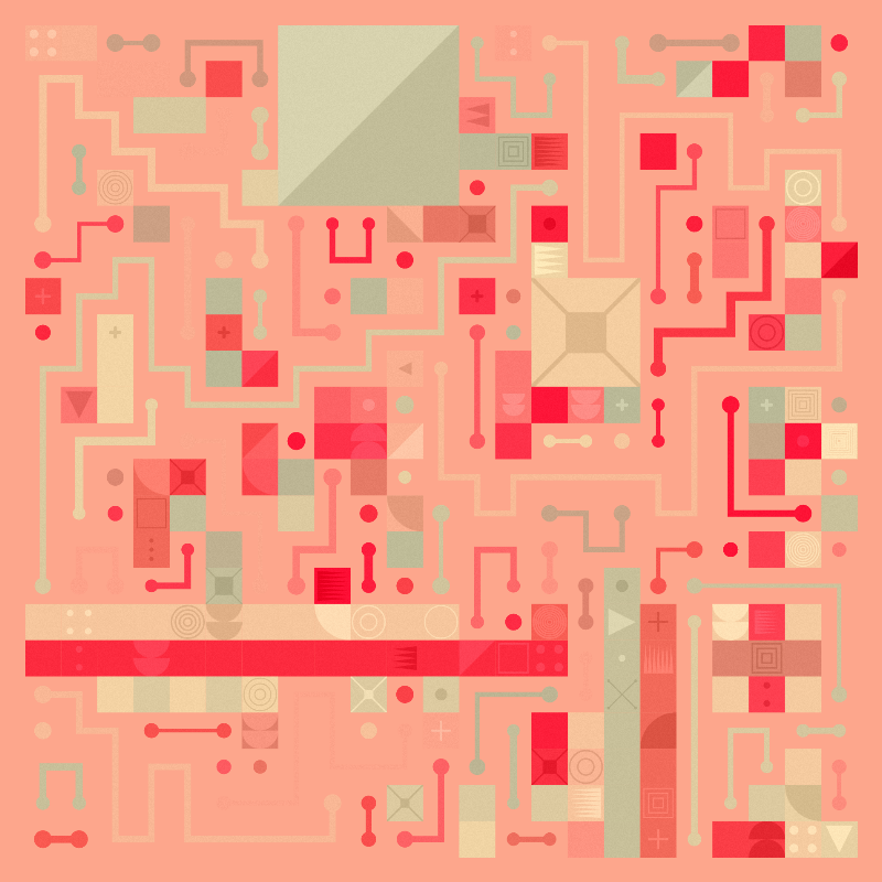 Scattered Pathways #185 static NFT preview