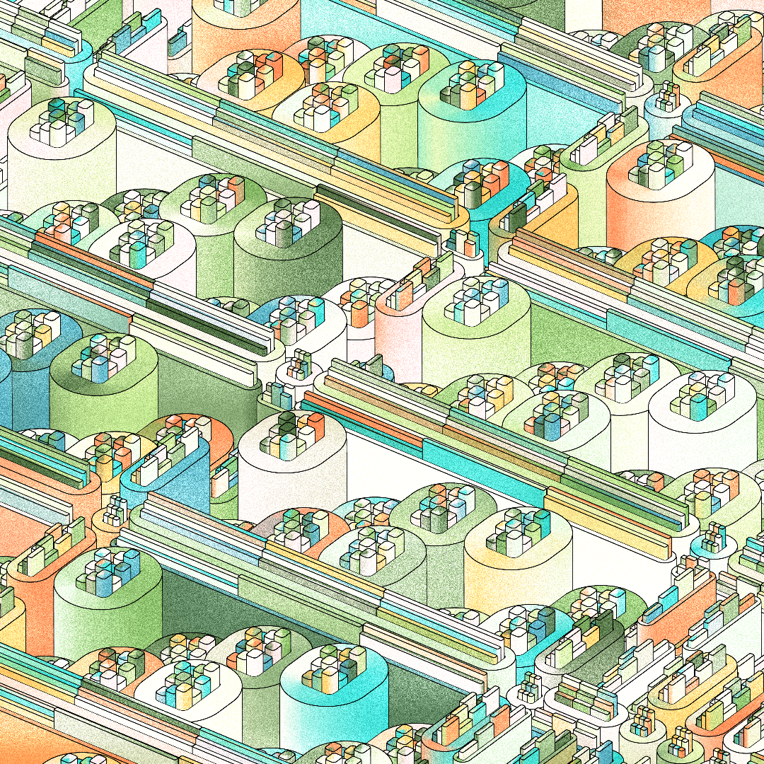 Cylinders #132 static NFT preview