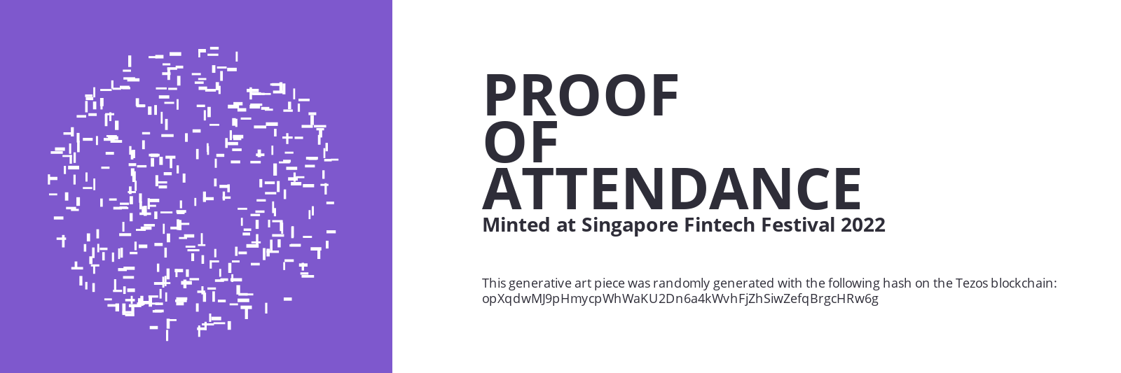 SFF2022 Proof of Attendance Token #1804 static token preview