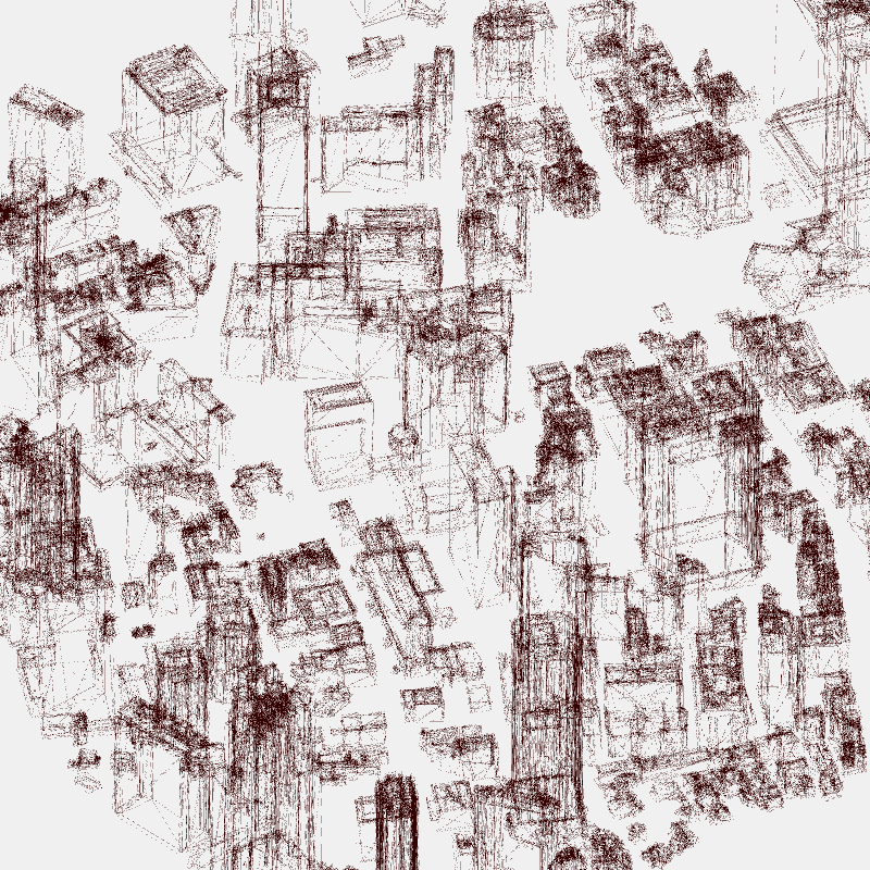Algorithmic Drawing: Minato City Tokyo #60 static NFT preview