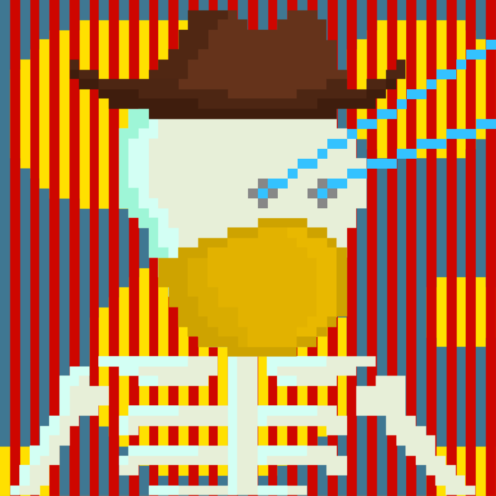 PIXEL SKULLETTI 1 #238 static NFT preview