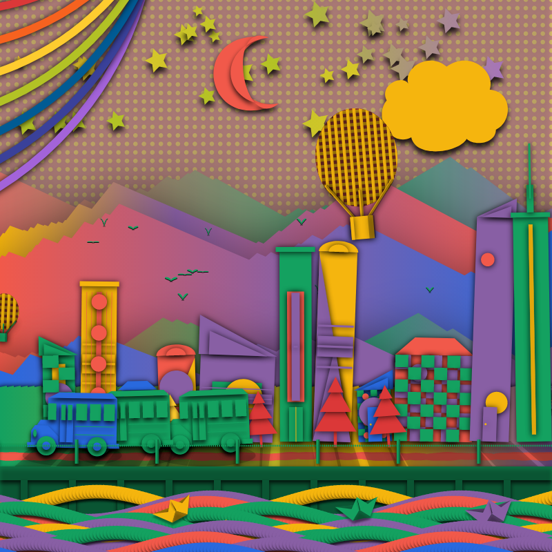 Paper Art 2.5D #122 static token preview