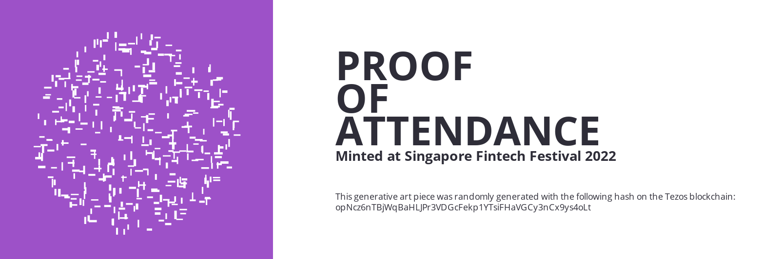 SFF2022 Proof of Attendance Token #2425 static token preview