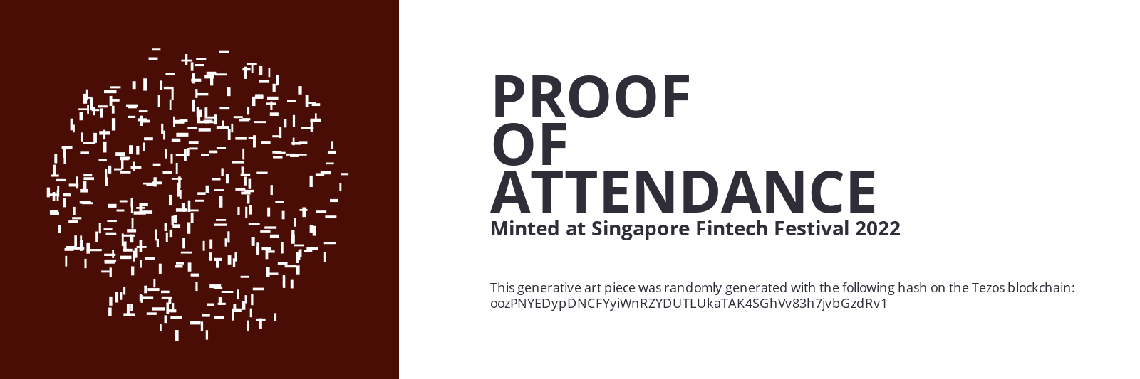 SFF2022 Proof of Attendance Token #1306 static token preview