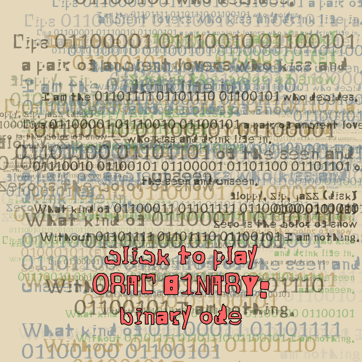 0RAL B1NARY: “BINARY ODE” #277 static token preview