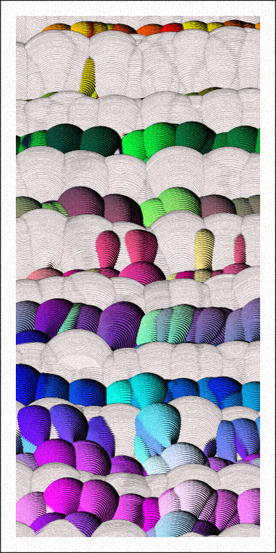 Balloon Field on Clouds #45 static NFT preview