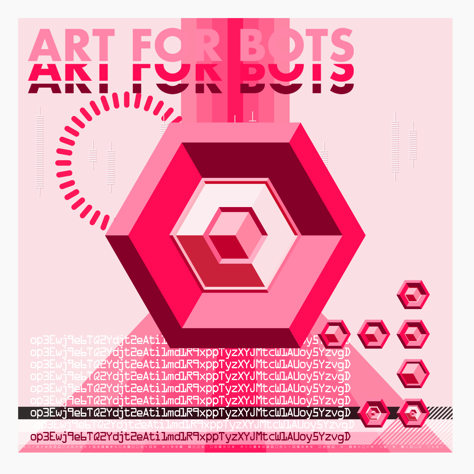 Hexagones - Art forBots forHumans forPrint #9 static token preview
