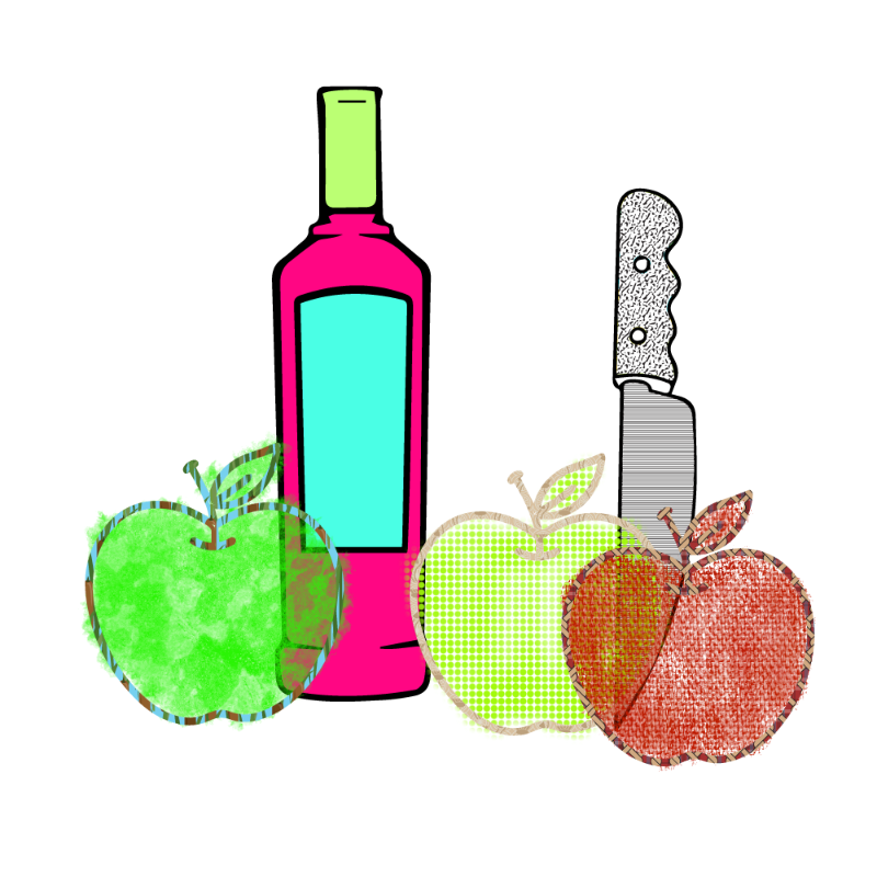 bottle and apples #107 static token preview