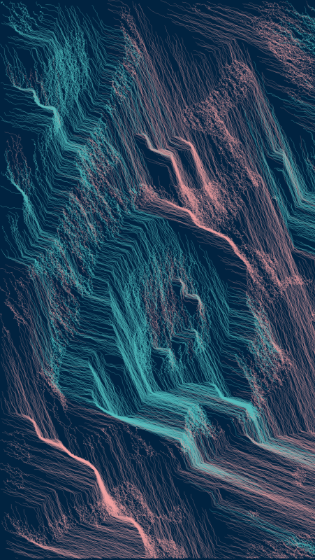 Algoscapes | Rock-face #411 static token preview