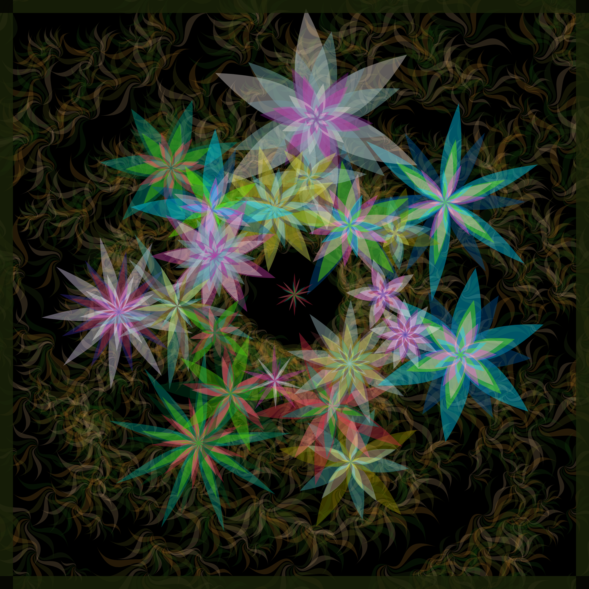 Bezier Garden #99 static NFT preview