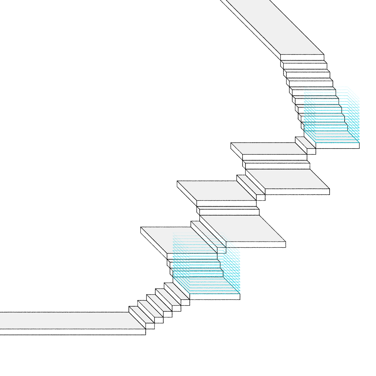 Stairs in a room #105 static NFT preview
