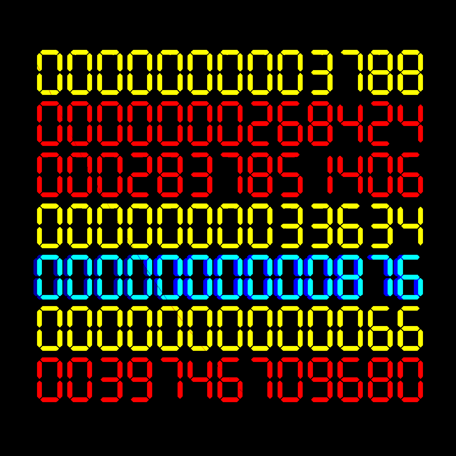 Digits #263 static NFT preview