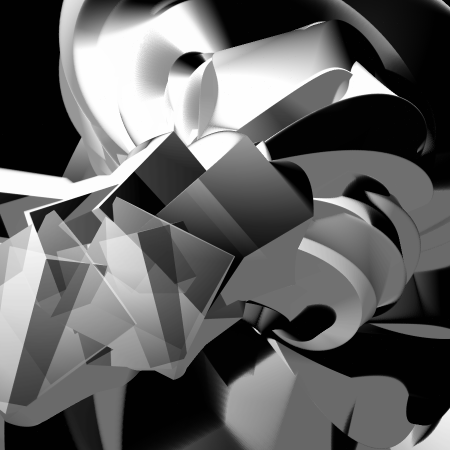 Transparent Evolving Sculpture #25 static token preview