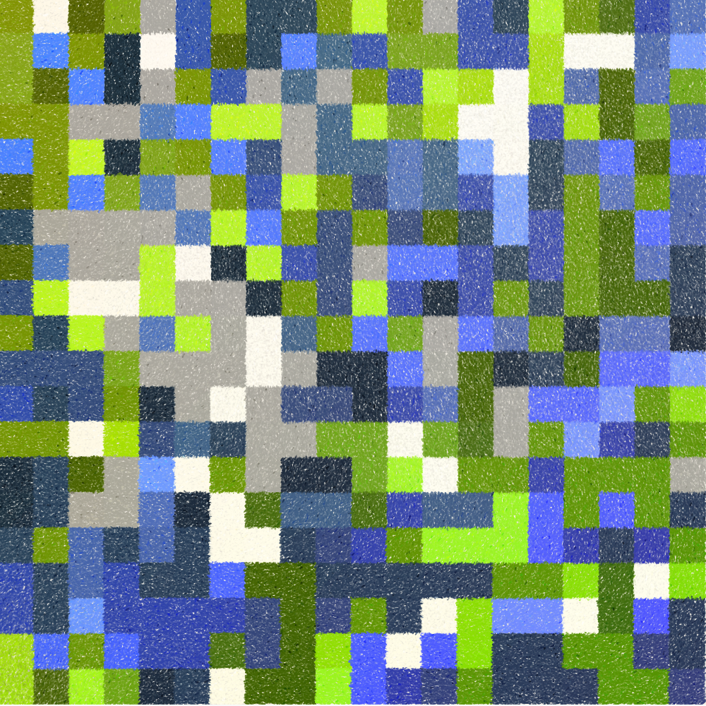 Hydrangea & Patchwork #464 static NFT preview
