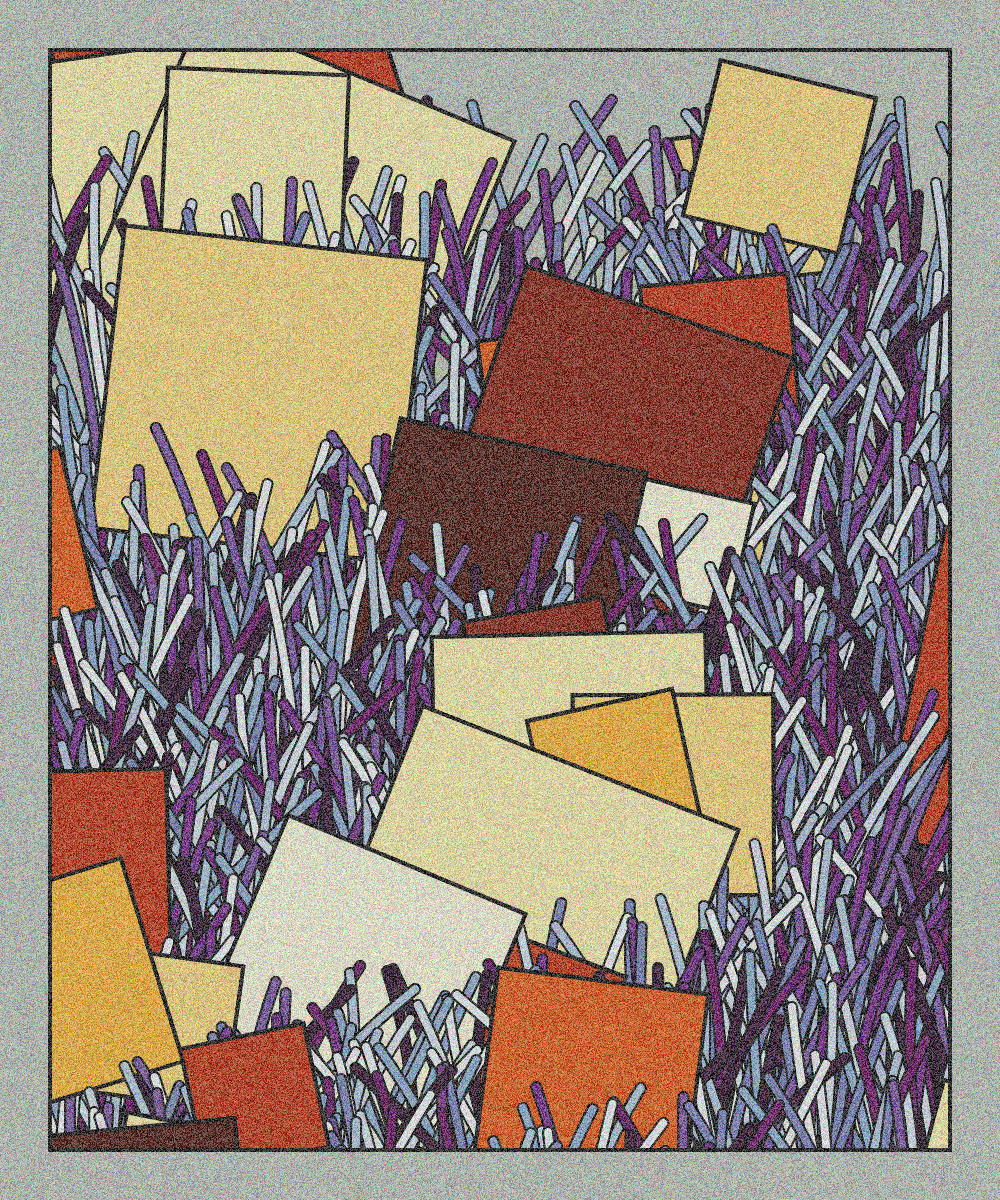 Paper salad with colored cardboard #17 static token preview