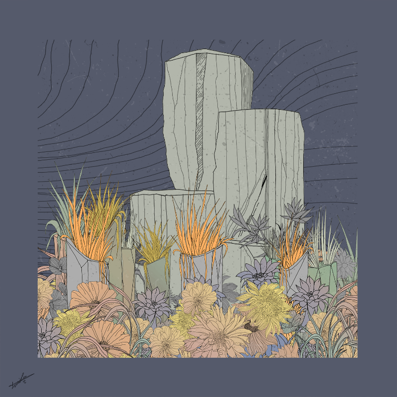 Garden of Lines #Rocks_Blooms #5 static token preview
