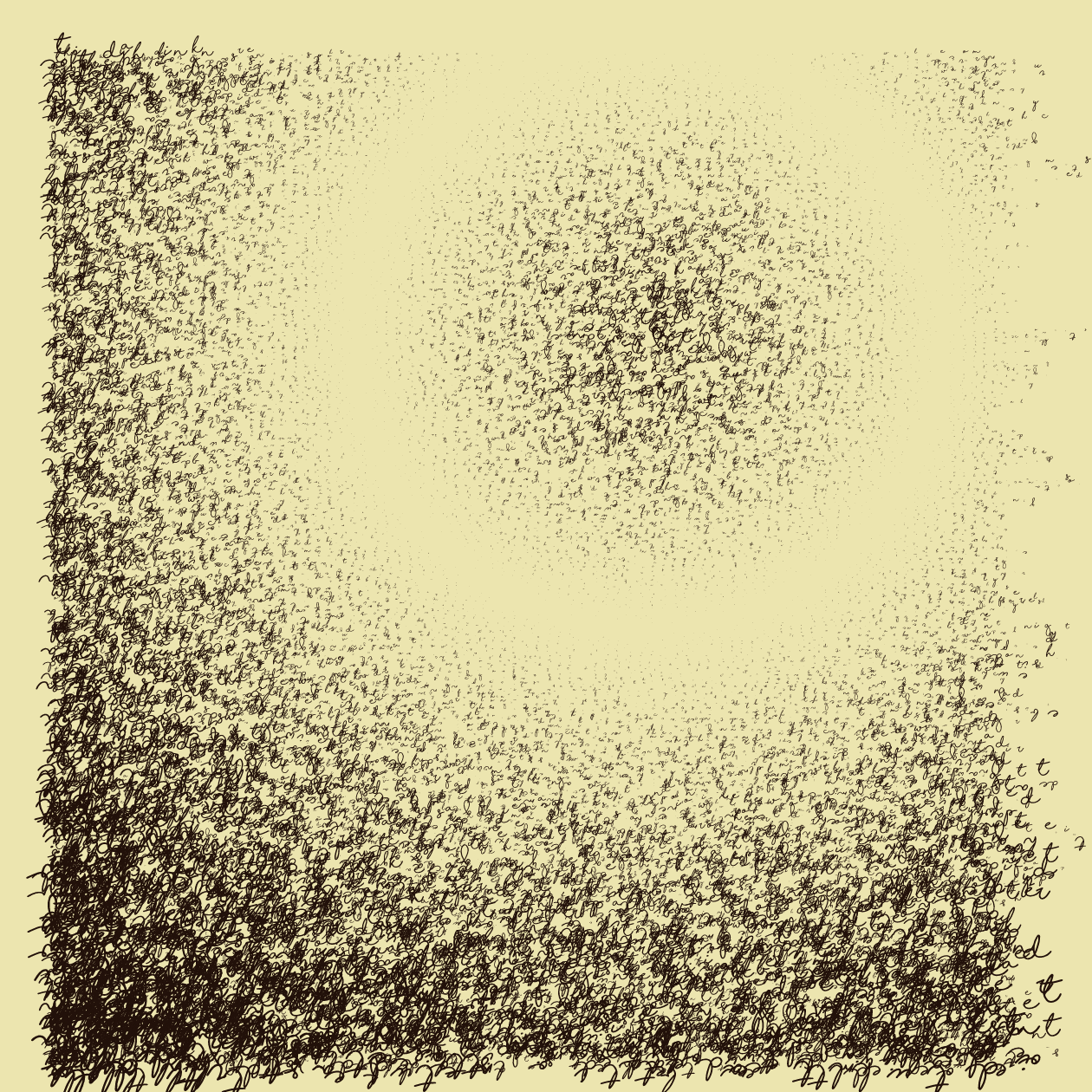 Asemic Writing 1o1 #36 static token preview