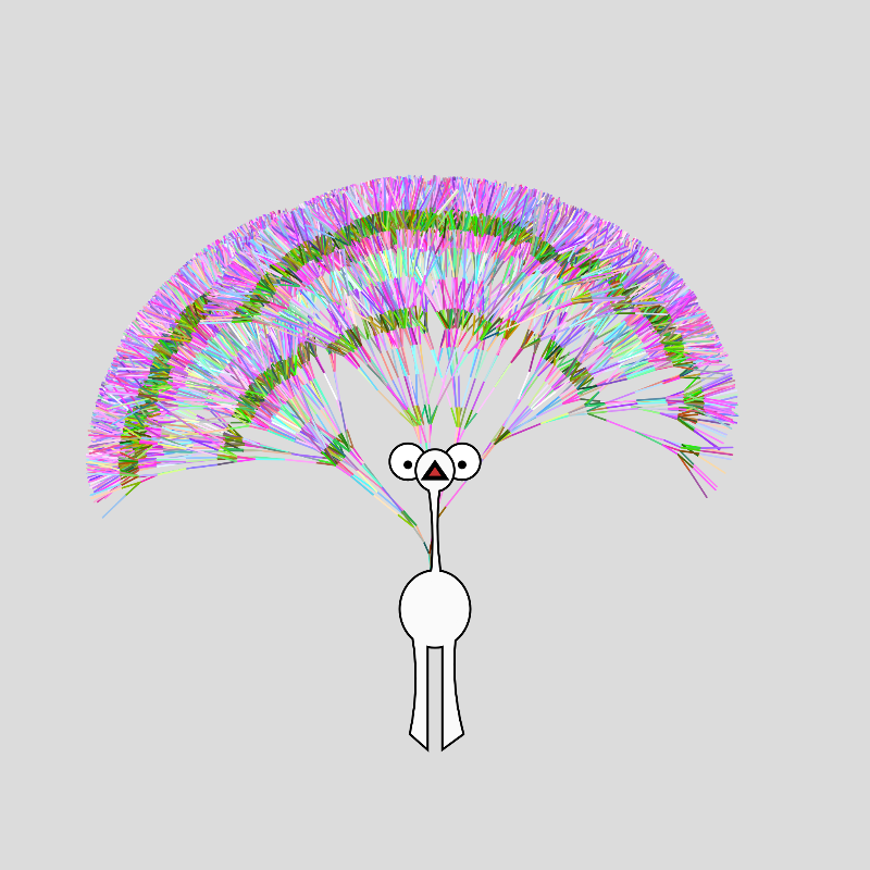Peacocks #168 static NFT preview