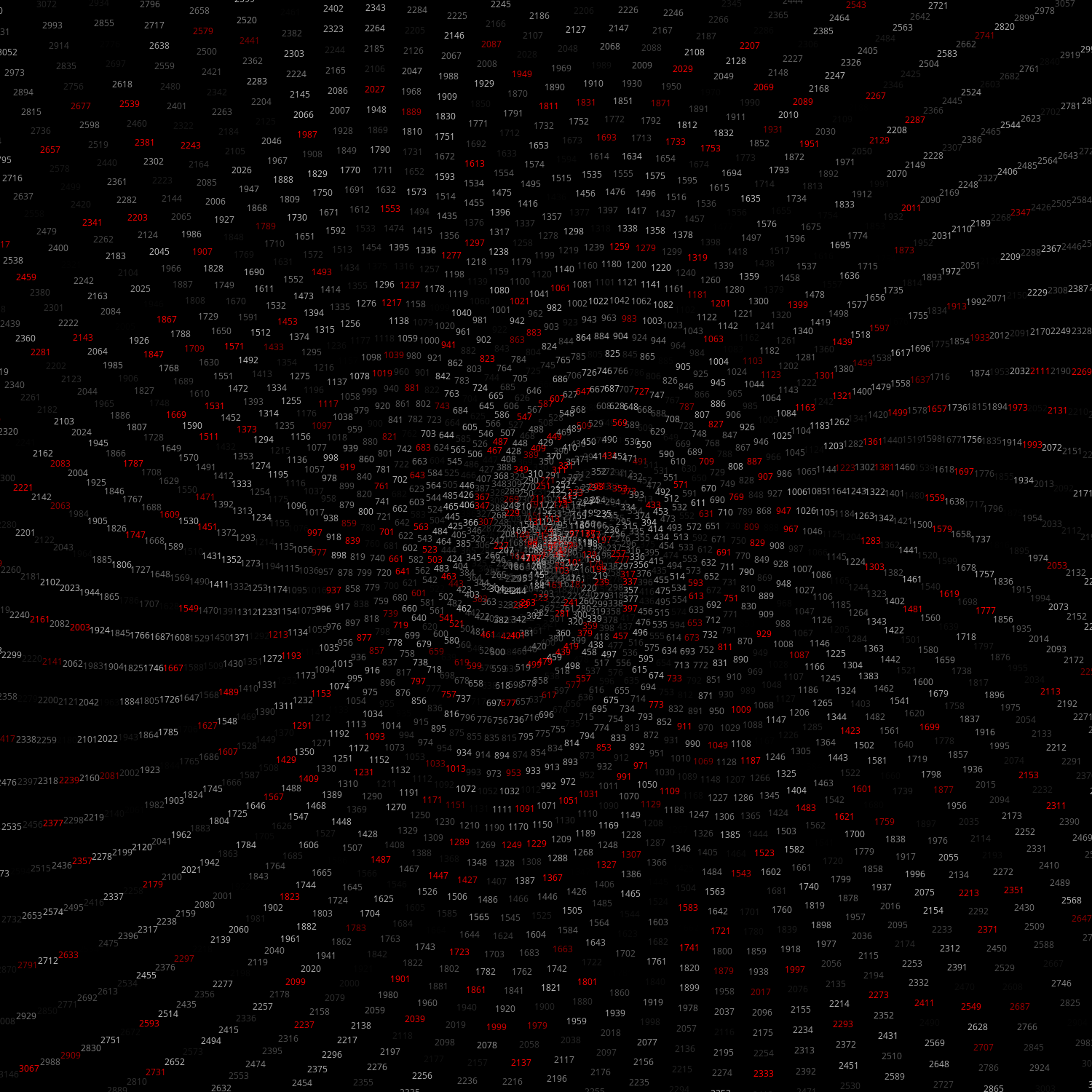 Polar Plot of Numbers #313 static NFT preview