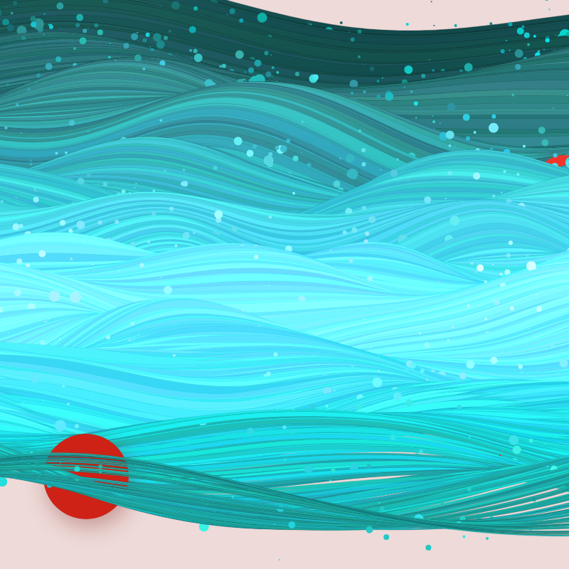 The Ocean Waves #80 static NFT preview