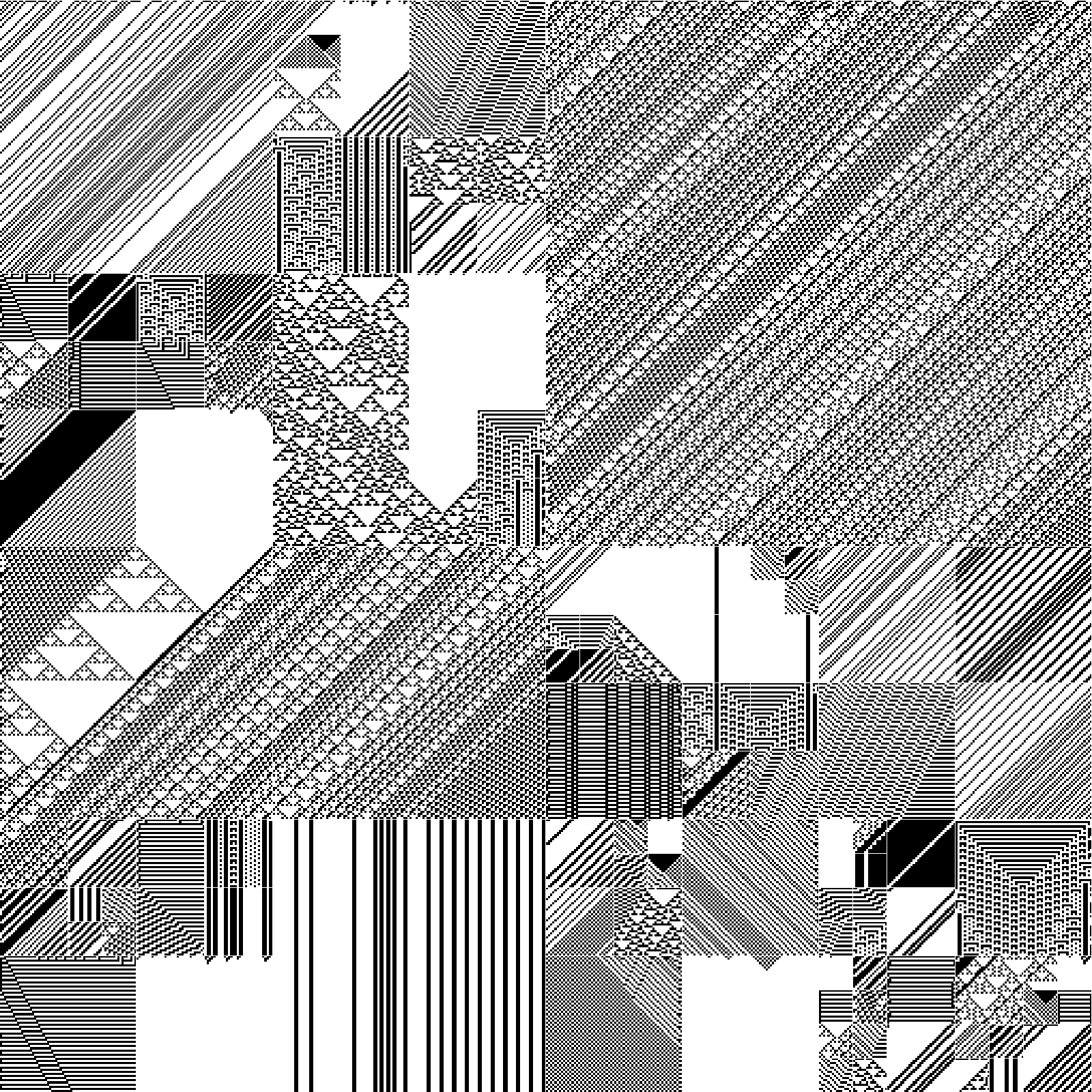 RULES (for Elementary Cellular Automata) #25 static token preview