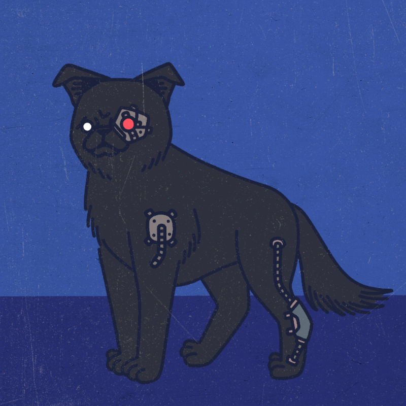 future_dogs #124 static NFT preview