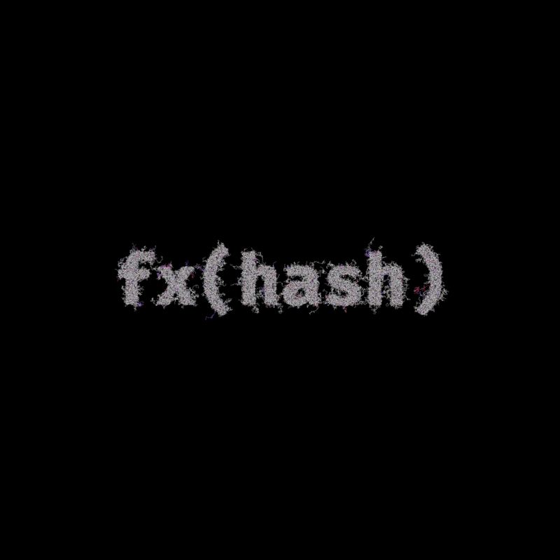 FXHASH Generative Logo #777 static token preview