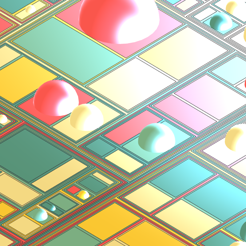 Geometric city #52 static NFT preview