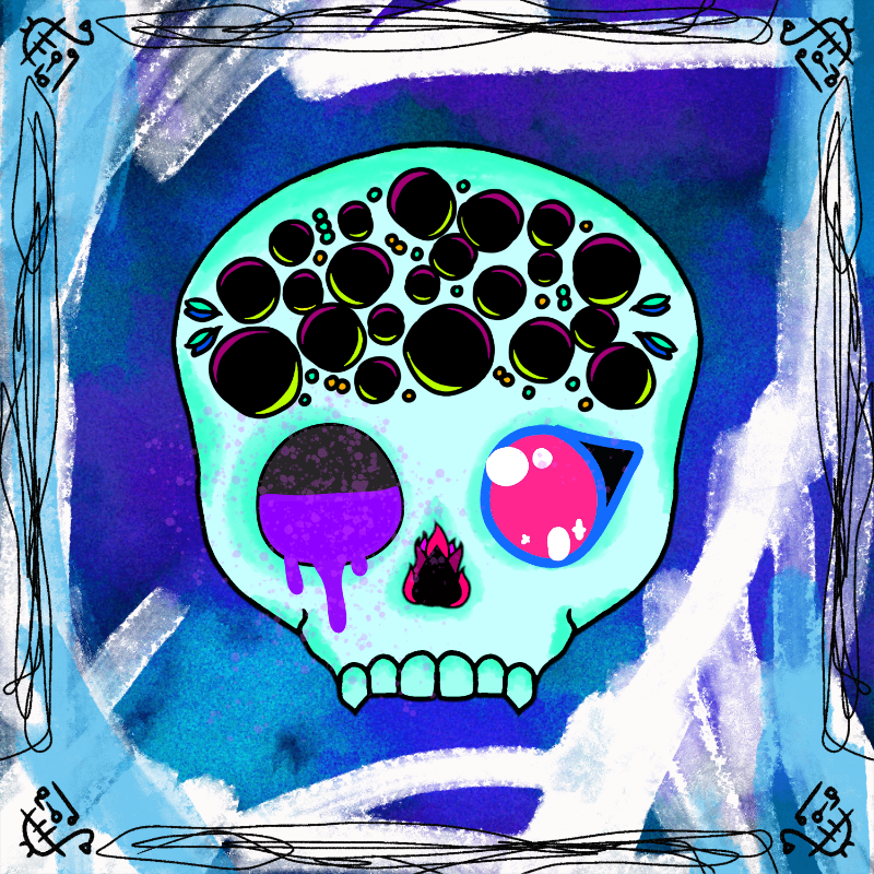 Mexican Candy Skulls #13 static token preview